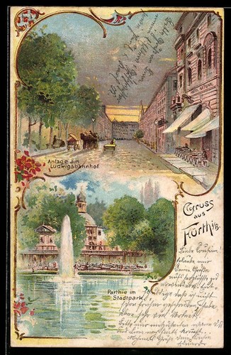 Litografia fürth partita - litografia,