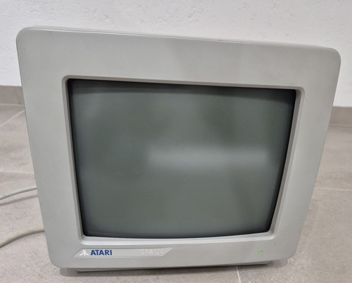 Monitor atari sm124 crt - monitor,