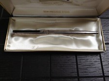 DUNHILL PENNA SFERA VINTAGE IN ARGENTO BALL PEN SILVER 