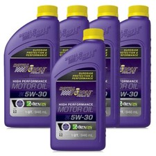 5LT Olio Motore Sintetico Royal Purple 5W30 High Performance Benzina