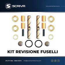 KIT REVISIONE FUSELLI FIAT 126 500 QUALITA BRONZO PERNI FUSI BOCCOLE RUOTA F L R