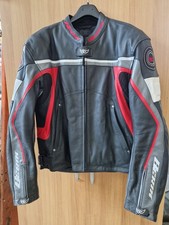 giubotto in pelle per motociclisti BERIK supermotard taglia 56