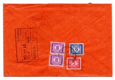 8 paia di marcatori fiscali stella lire su busta tassata in entrata