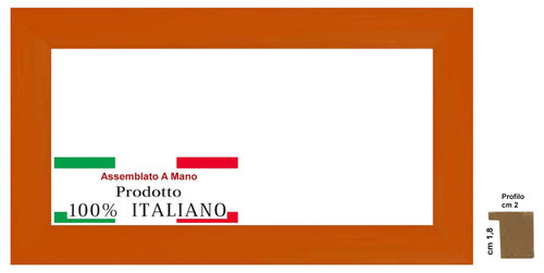 Cornice arancione opaca - cornice,