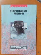Catalogo Depliant FORCE OUTBOARDS  motori marini  1993 + listino prezzi  RARO
