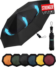 Ombrello Pieghevole Pioggia Da Viaggio Antivento - Ombrelli Portatile per Uomo D