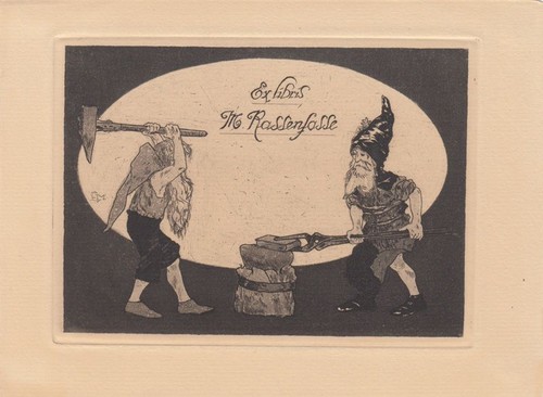Exlibris stampa incisione - stampa,