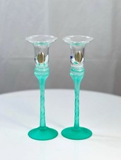 Pair of Water Green Satin