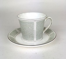 WEDGWOOD tazza caffè con piatto linea Shagreen Jade