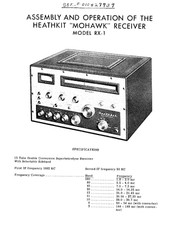 Heathkit RX-1 Mohawk Manuale