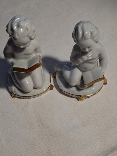 Putti lettori porcellana - putti,