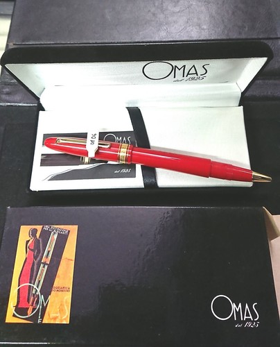 Penna roller pen omas red - roller,