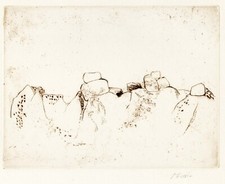 ZORAN MUSIC Dalla cartella «JARDINS DÉSERTS PEUT-ÊTRE» -8- 1969  