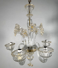 LAMPADARIO VETRO MURANO DECORO