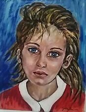 Olio su tela, quadro, quadri, ritratto, donna, bambina, arte, arredo