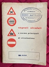 SEGNALI STRADALI Libretto 1952