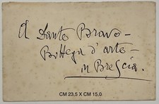 D’ANNUNZIO GABRIELE GRANDE BUSTA AUTOGRAFA INVIATA A DANTE BRAVO-GIUSEPPE GUIDI