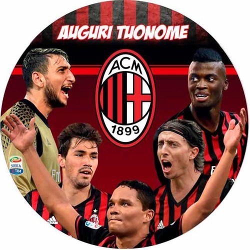 Cialda milan calcio giocatori - milan,