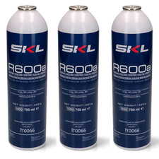 Bombola gas refrigerante frigo e freezer r600 - r600a - 420 gr. - 3 pezzi