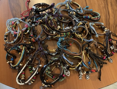 Bracciali cuoio corda - bracciali,