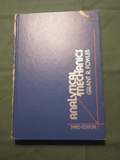 Analytical Mechanics by Grant