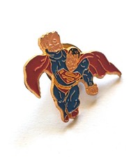 Superman  Lapel Pin Brooch