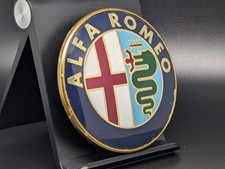 ALFA ROMEO Ø 75MM 605964920 LOGO SIGLA EMBLEMA FREGIO STEMMA SCRITTA BADGE TARGA