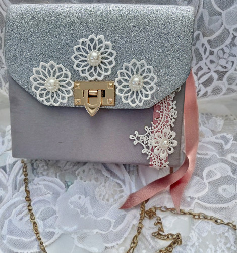 Borsa sera argento - borsa,