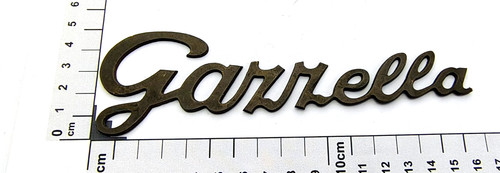 Gazzella scritta metallo - gazzella, in