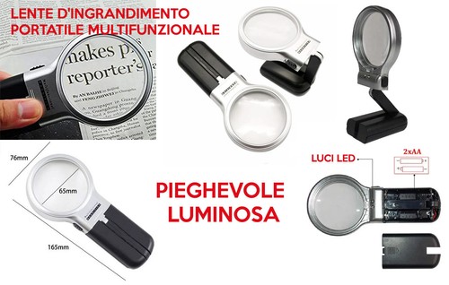 Lente ingrandimento con - lente,