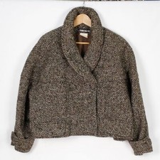 Giacca Fendi 365 100% lana colore beige fantasia righe taglia 46 da donna