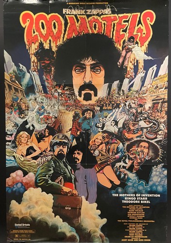 Frank zappa 200 motel poster - frank,