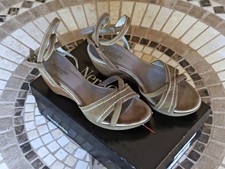 NERO GIARDINI Sandali incrocio cinturino doppio fibbia pelle tg. 36