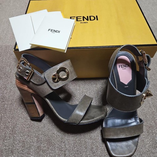 Sandali fendi cinturino tacco - sandali,