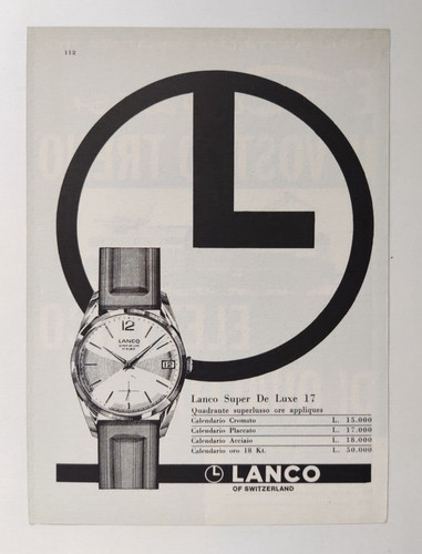Pubblicita orologio lanco of - lanco,