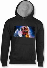 FELPA HOODIE BACK TO THE FUTURE RITORNO AL FUTURO DELOREAN MARTY MCFLY DOC