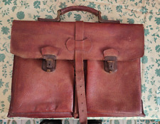 Cartella Borsa porta documenti Uomo cuoio pelle  artigianale anni 50 vintage