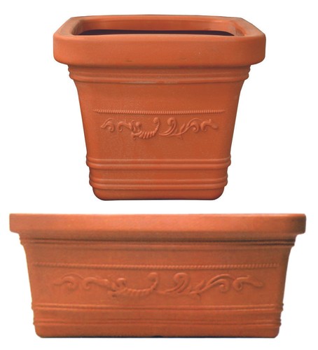 Fioriera plastica festonata - in,