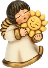 - Angelo Custode "Felicità"- Cernamica - Collezione Angeli - 5,0 X 4,8 X 7,5 Cm