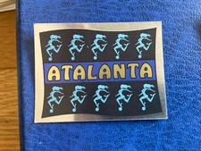 JUNIOR STICKERS CALCIO 1990/91 SCUDETTO BANDIERA ATALANTA L  PERFETTA