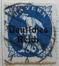 A6P44F86 Germany 1920-21 Bavaria 80pf used