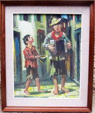 NAVARRINO NAVARRINI - LA SPEZIA - VECCHIO, BELLISSIMO QUADRO DIPINTO OLIO