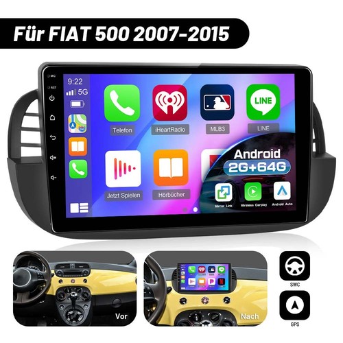 Per fiat 500 2007 - 500, 2+64gb