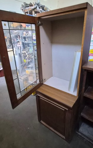 Vetrina vintage legno con - vintage,