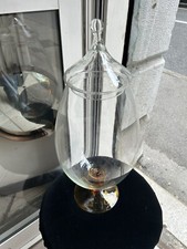 GRANDE VASO A CALICE 60s  CON TAPPO VETRO SOFFIATO MURANO OLD GLASS VASE