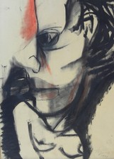 Liberio REGGIANI (Nizza 1931) Tecnica Mista OPERA STORICA cm 50x35 anno 1959