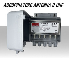 Accoppiatore antenna 2 ingressi UHF da palo canali 21 - 48 emme esse