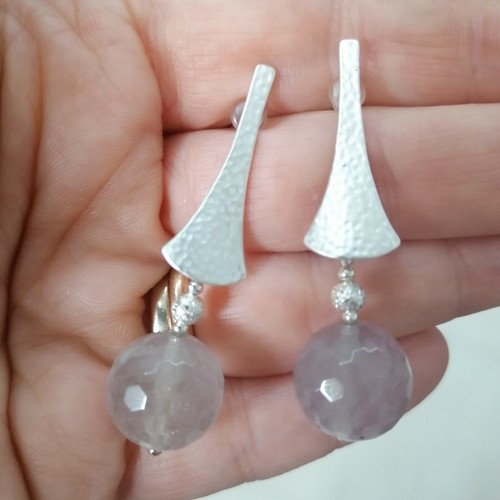 Orecchini grigio perla - orecchini,