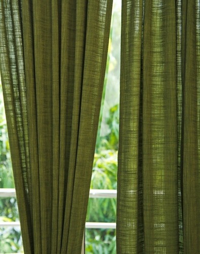 Tenda lino colore verde - lino,