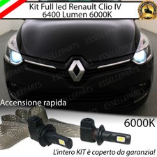 COPPIA LAMPADE FULL LED H7 RENAULT CLIO IV RESTYLING LED 6000K XENON 6400 LUMEN